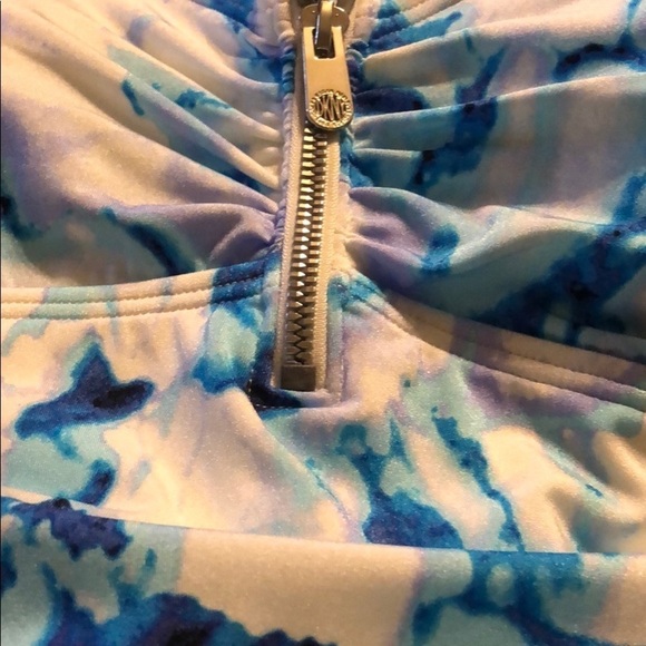 Dkny Zip One Piece Swimsuit - Picture 9 of 11